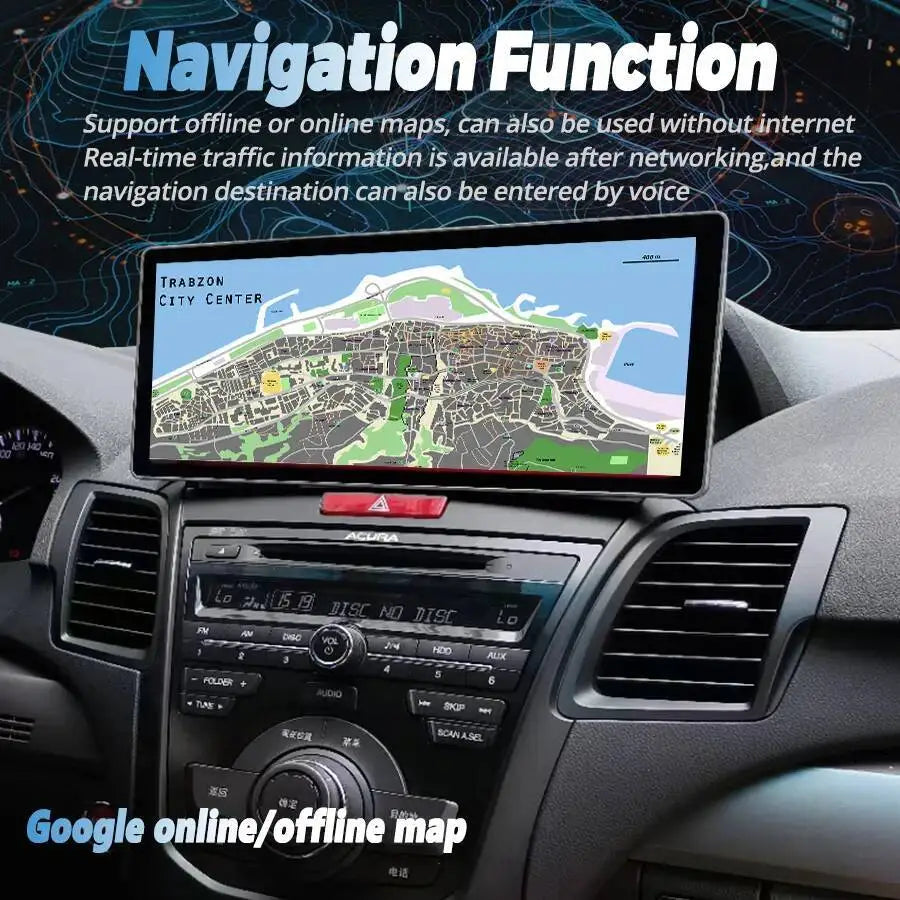 12.3inch Android15 Qled Screen For Acura RDX Car Radio Multimedia Video Player Stereo Wire | AUTOKITSHOP