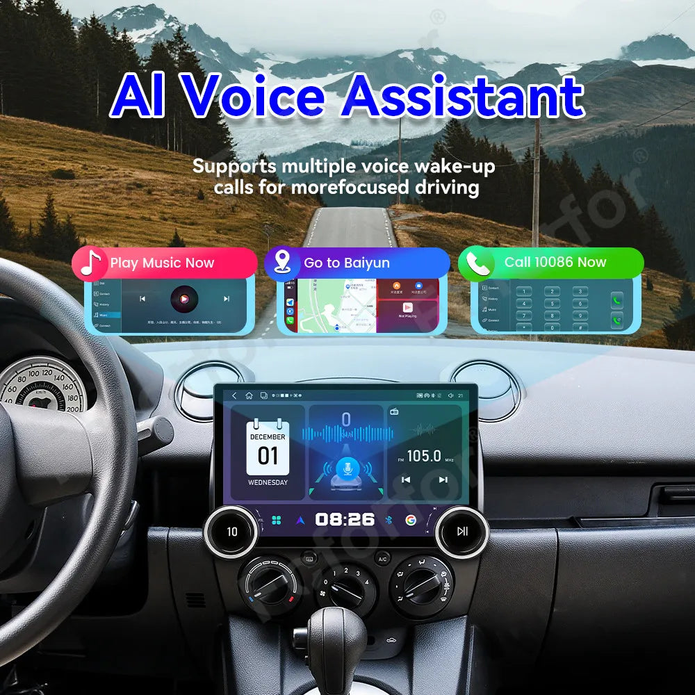 Ultra Clear HD Touch 11.5 Inch New Upgrade Android 15 Wireless CarPlay GPS Navigation Car