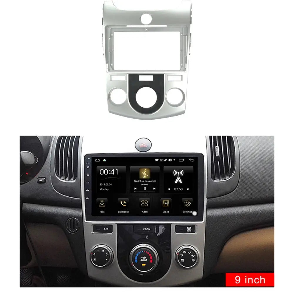 9 Inch Car Fascia For KIA FORTE 2010-2017 Manual Auto Air Conditioning Panel Dash Mount In | AUTOKITSHOP