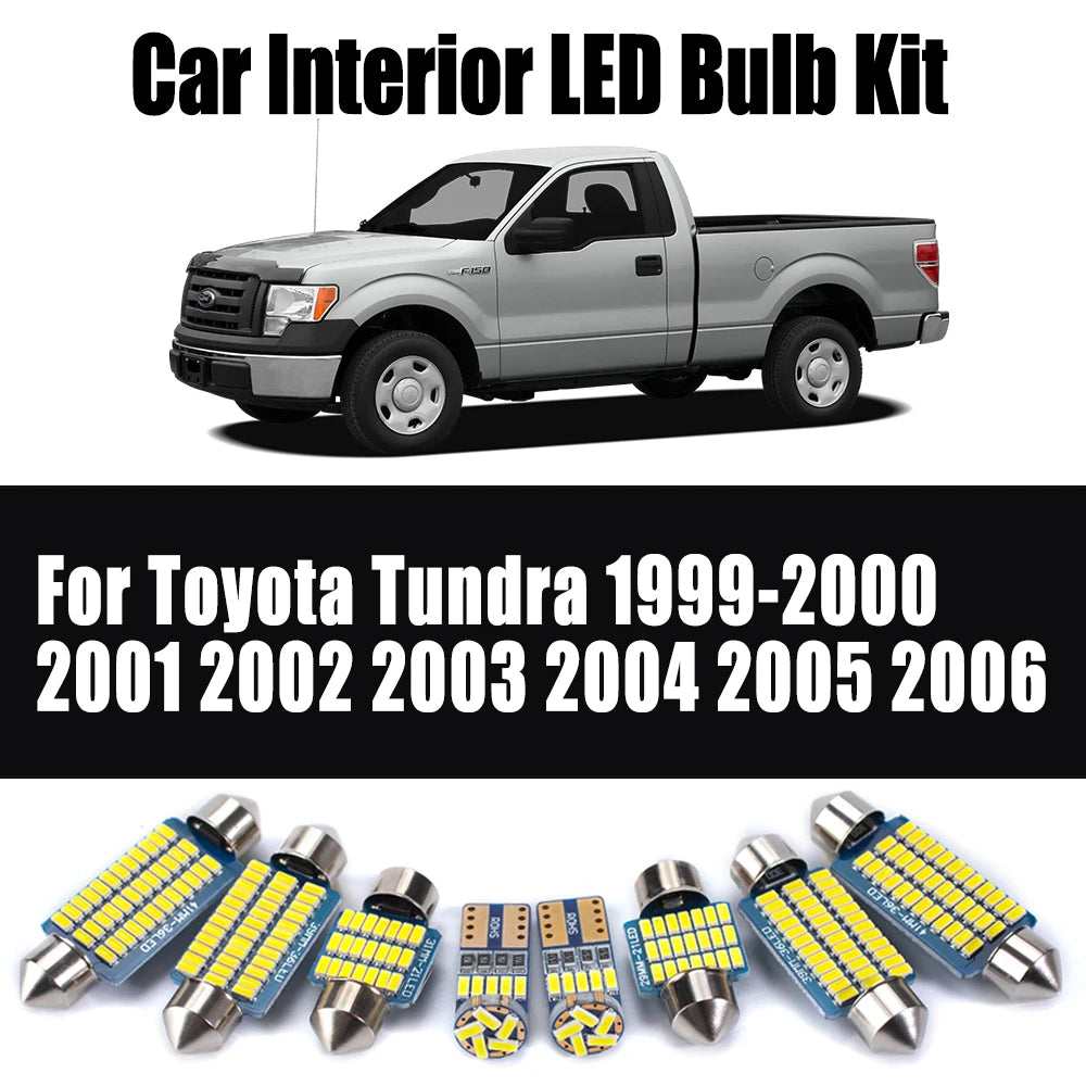 17-Piece LED Interior Light Kit for Toyota Tundra 1999- 2002 - Canbus Dome Map Door Trunk Bulbs | AUTOKITSHOP