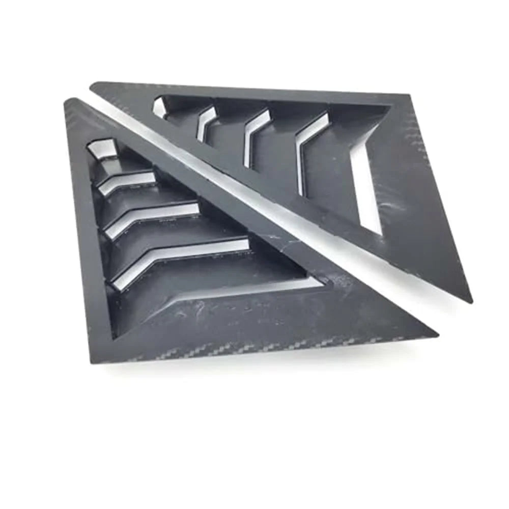 Carbon Fiber Look Front Quarter Window Louver Shutter Trim for Honda Civic 06-11