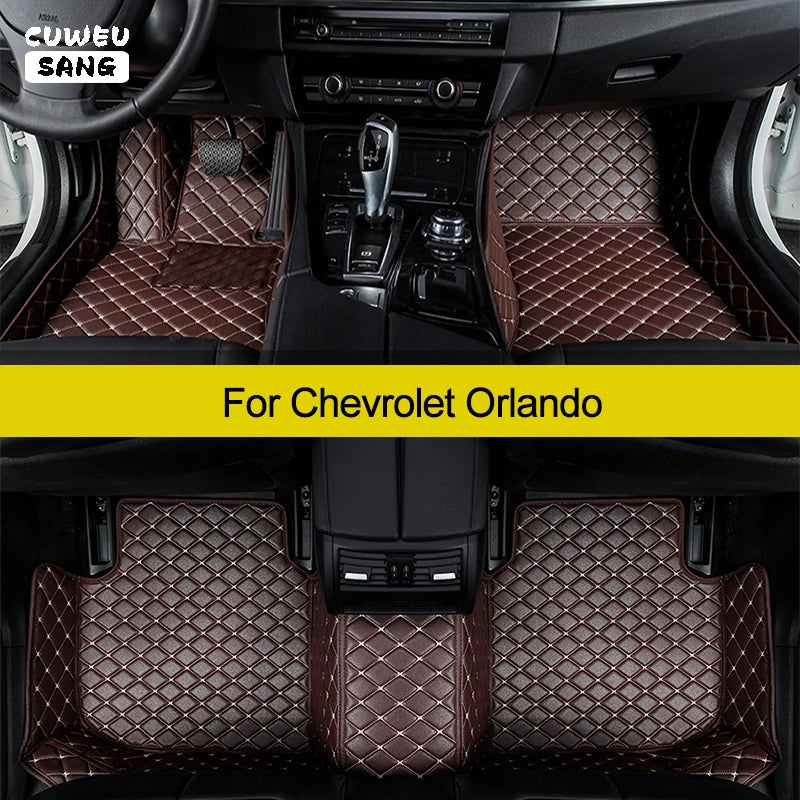 CUWEUSANG Custom Car Floor Mats For Chevrolet Orlando Auto Carpets Foot Coche Accessorie | AUTOKITSHOP