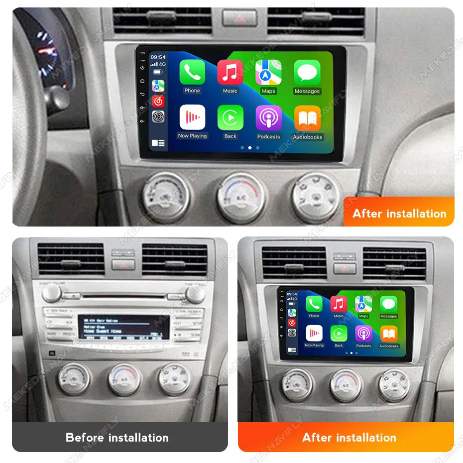MEKEDE&NAVIFLY Android 14 Intelligent car audio system car radio For Toyota Camry 7 XV 40