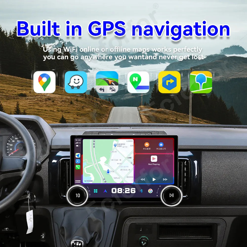 HD GPS Navigation DSP Car Multimedia Player 11.5 Inch Ultra Clear Touch Android 15 Stereo