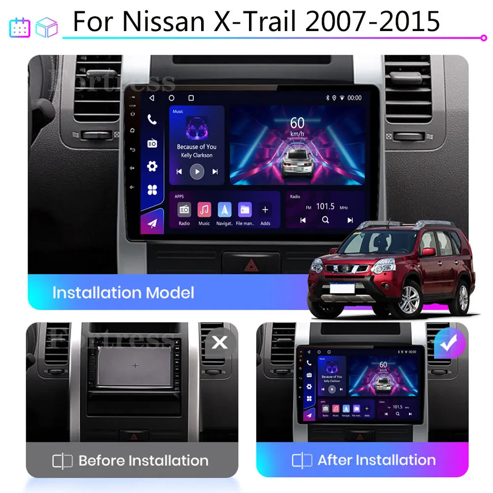 Android 16 Car For Nissan X-Trail X - Trail X Trail 2 T31 2007 - 2015 Stereo Head Unit GPS