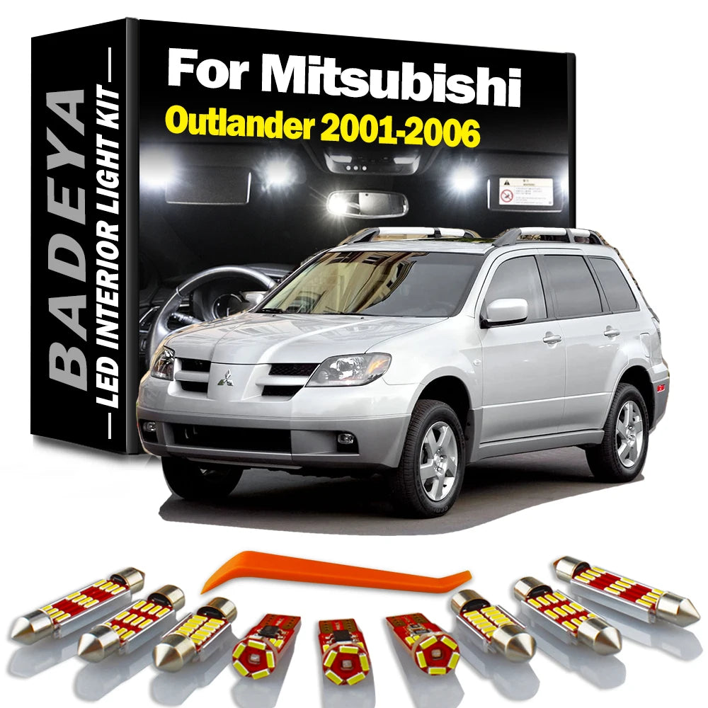 11-Piece LED Interior Light Kit for Mitsubishi MK1 - Canbus Error-Free Interior Bulbs
