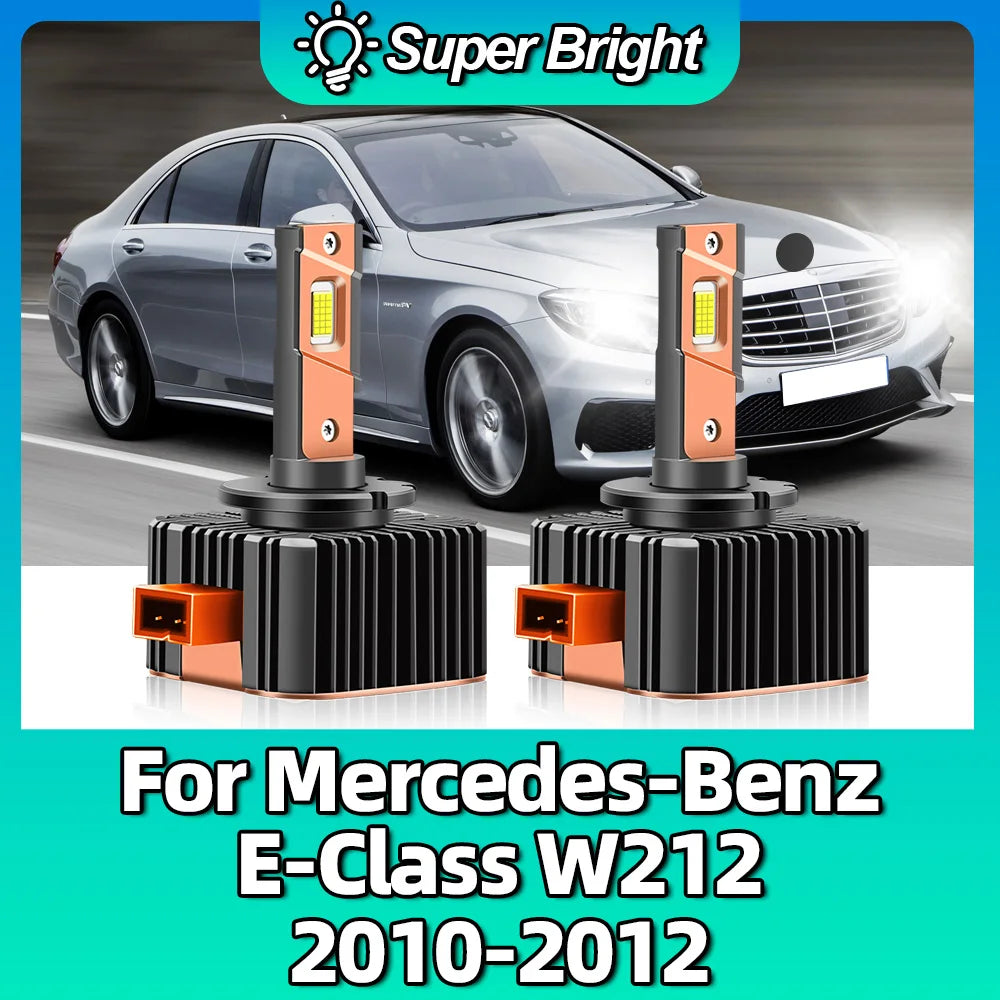 80000LM 90W D1S LED Car Headlights Bulbs 1:1 HID Turbo 6000K Light Plug and Play For Merce