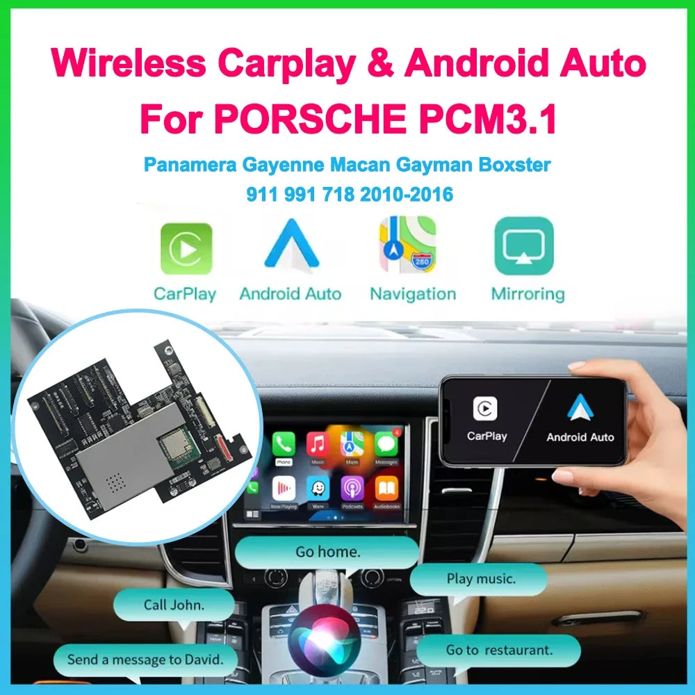 Wireless Carplay Module Android Auto Adapter For PCM3.1 Porsche/Panamera/Cayenne/Macan/Cay