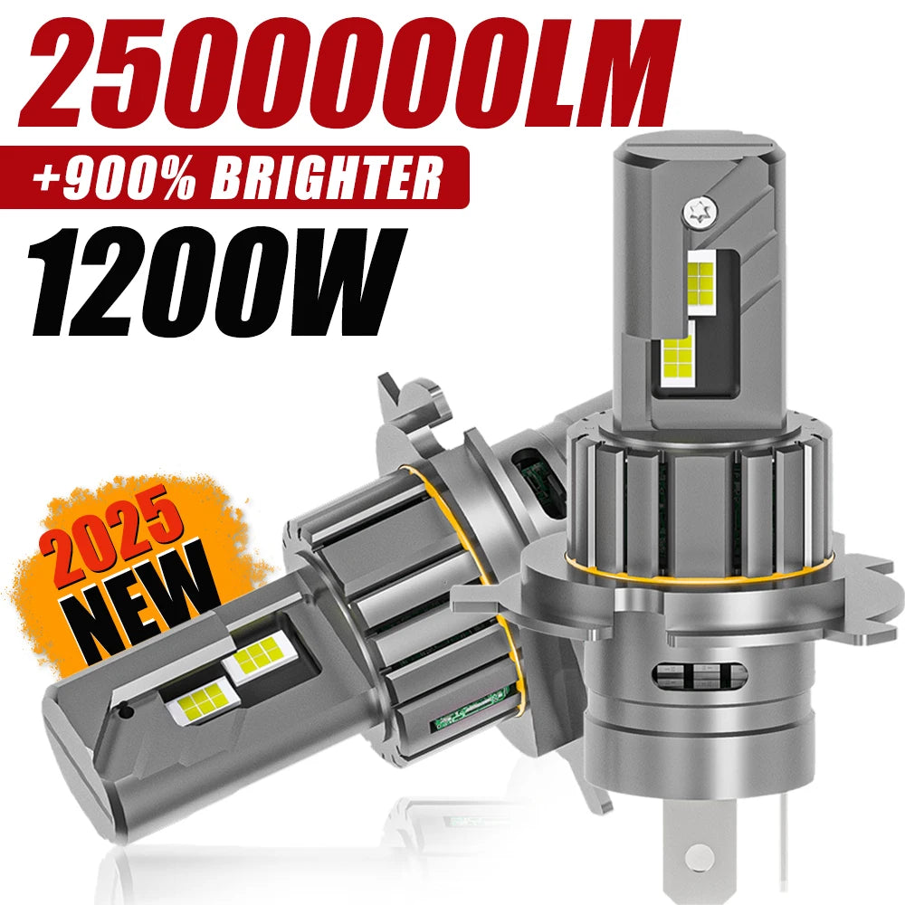 H4 H7 LED Headlight Bulbs CANBUS 9003 HB2 CSP LED Super Bright H4 HeadLamp for Moto/Car Wi