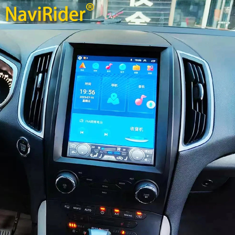 Car Radio Android 15 Touch Screen Multimedia Video Player For Ford Edge 2015-2019 Auto Ste