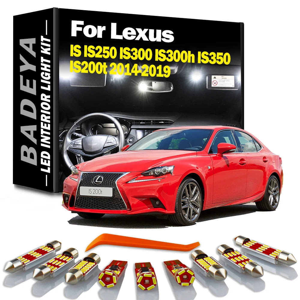 BADEYA 18Pcs LED Interior Reading Light Kit For Lexus IS IS250 IS300 IS300h IS350 IS200t 2