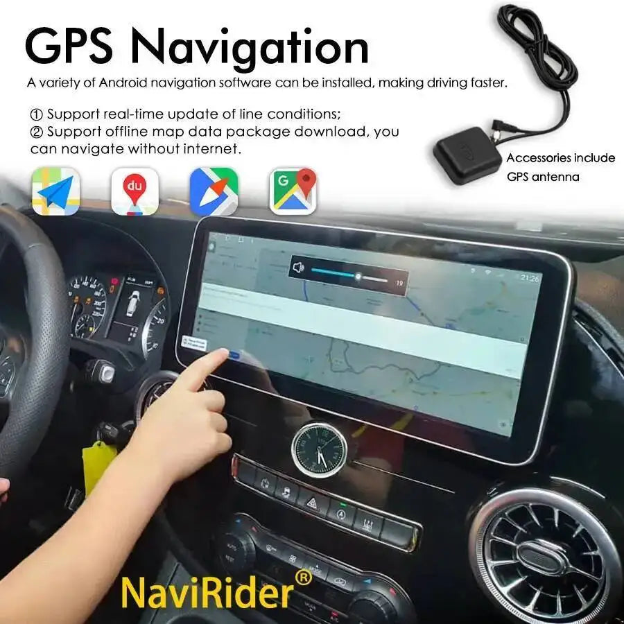 12.3" Android Screen Car Radio For Mercedes Benz Vito 116 W447 2016-2023 GPS Navigation Vi