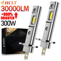 H1 LED Headlights 1:1 Mini Size Plug And Play Led Lights Car 6000K White Wireless Spotligh