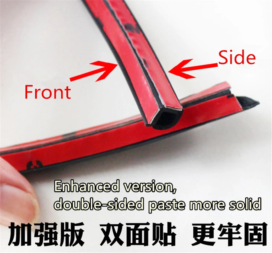 2 X 80cm B Type B Pillar Car Rubber Seal Strip Anti-Noise Dustproof 3M EPDM Rubber Dual Si