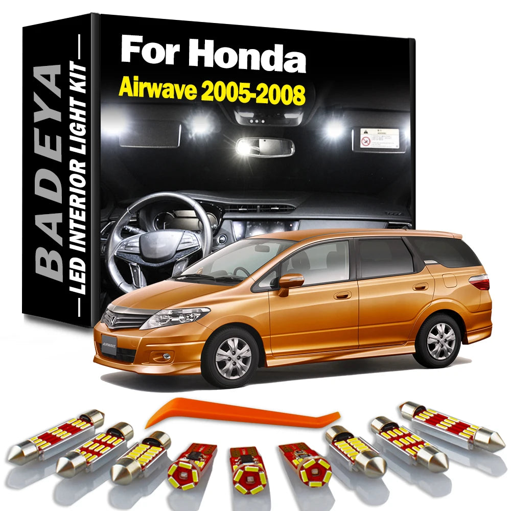 9-Piece LED Interior Light Kit for Honda - Canbus Error-Free Interior Bulbs