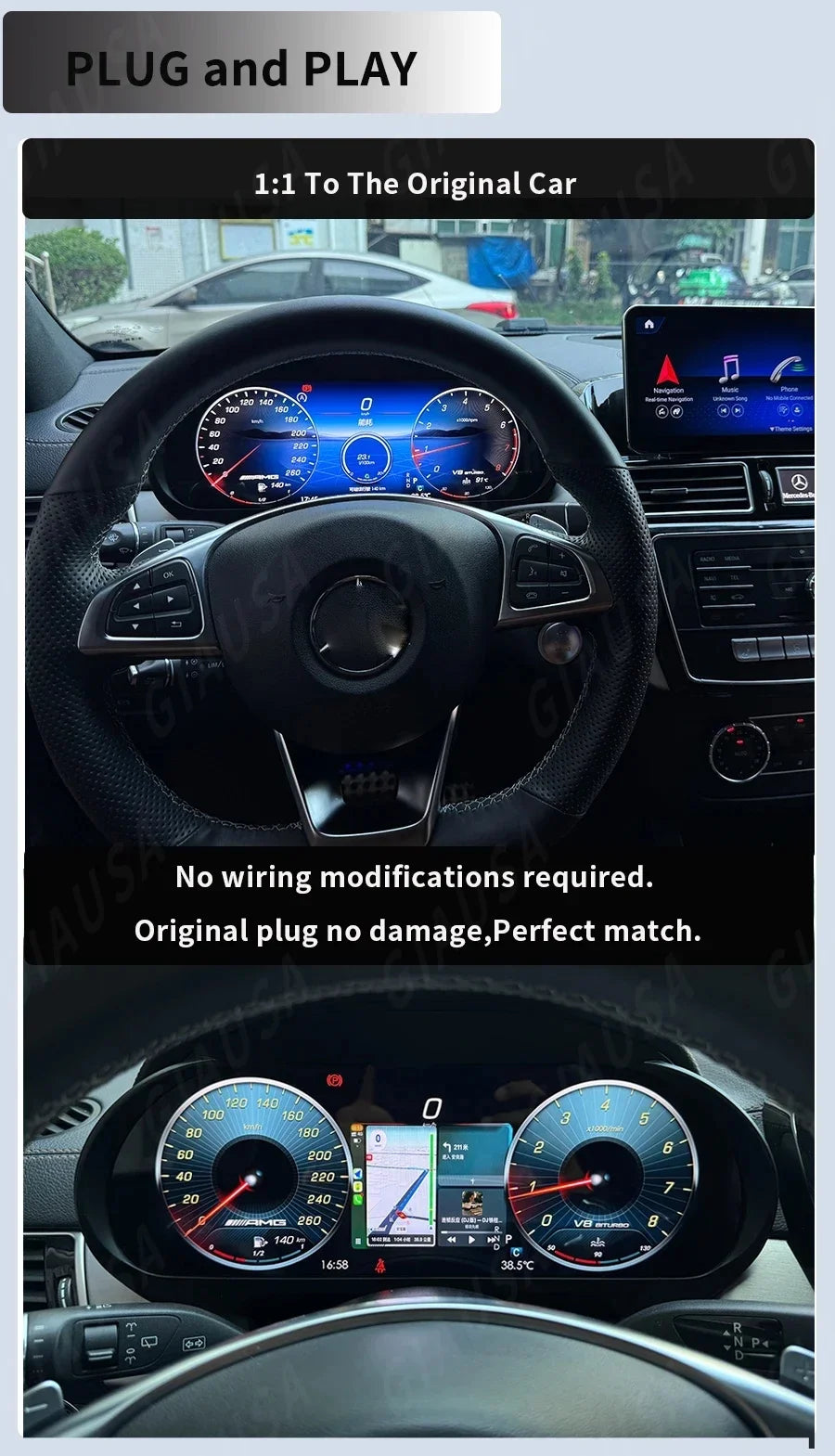 LED Interior Light Kit for Mercedes W166 X166 Gls - Canbus Error-Free Interior Bulbs