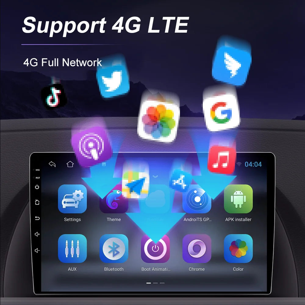 Android 16 Multimedia For Ford Focus 2 Mk 2 Fox 2004 - 2011 Auto Radio GPS Navigation Ster