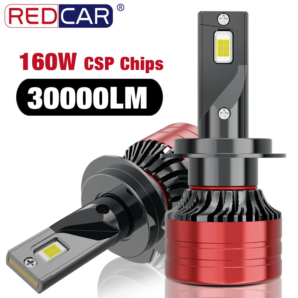 H4 LED Headlight 30000LM H7 H1 H3 H11 H8 H9 9005 9006 HB3 HB4 CSP Chip LED 9012 5202 9004