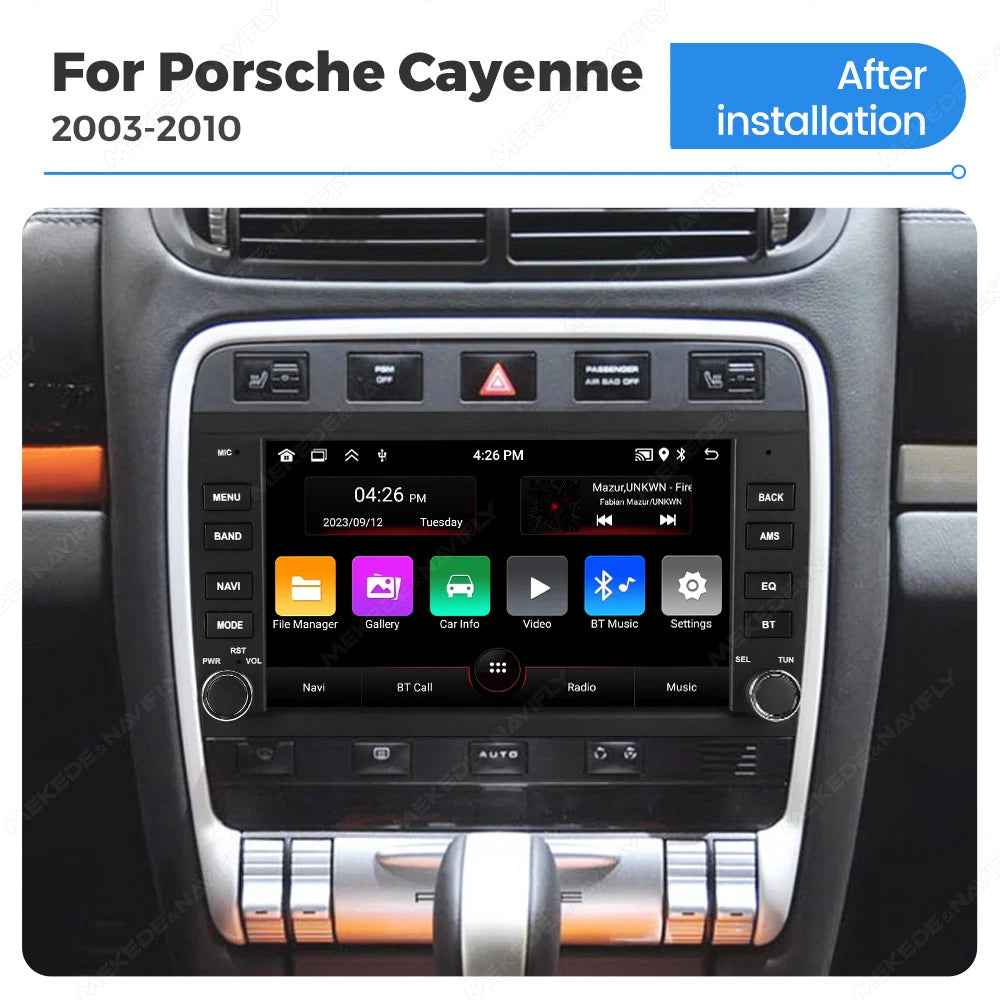 MEKEDE&NAVIFLY Intelligent Car audio radio system For Porsche Cayenne 955 957 9PA 2002 - 2