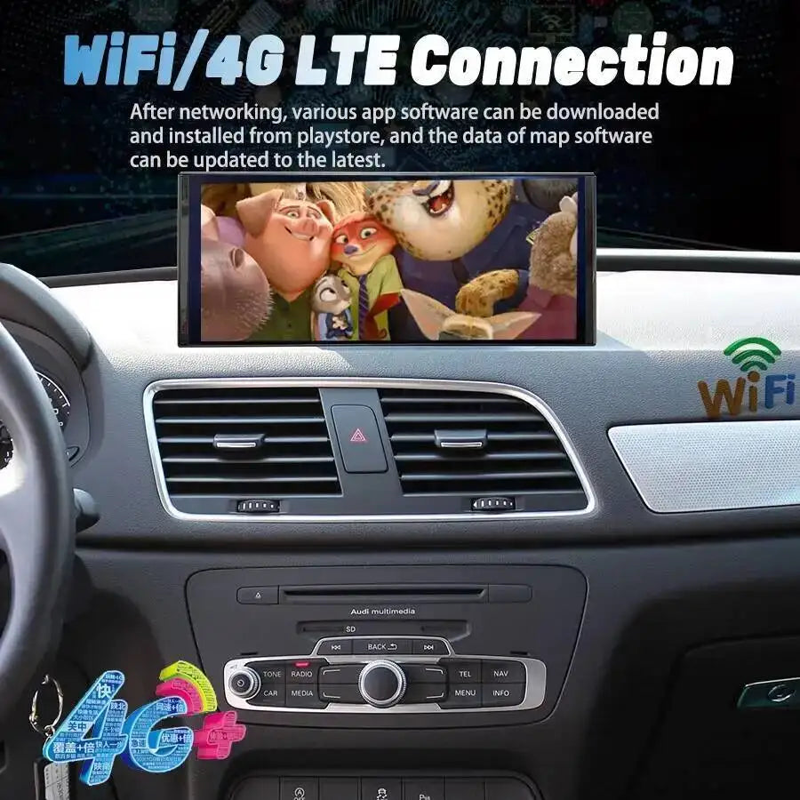 10.25/12.3" Android Screen Car Radio Head Unit For AUDI Q3 2013-2018 Multimedia Video Play