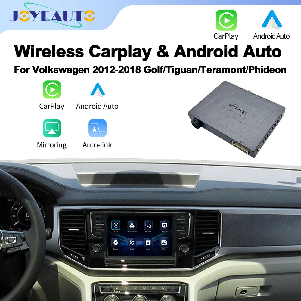 12.3" Wireless CarPlay Android Auto Interface for Volkswagen MIB Tiguan Golf Teramont 2012-2017 - Mirror-Link AirPlay