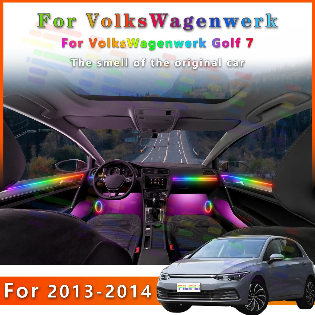 RGB - Ambient Light - for VW 2013-2014 - App Control - Car Interior Lighting | AUTOKITSHOP
