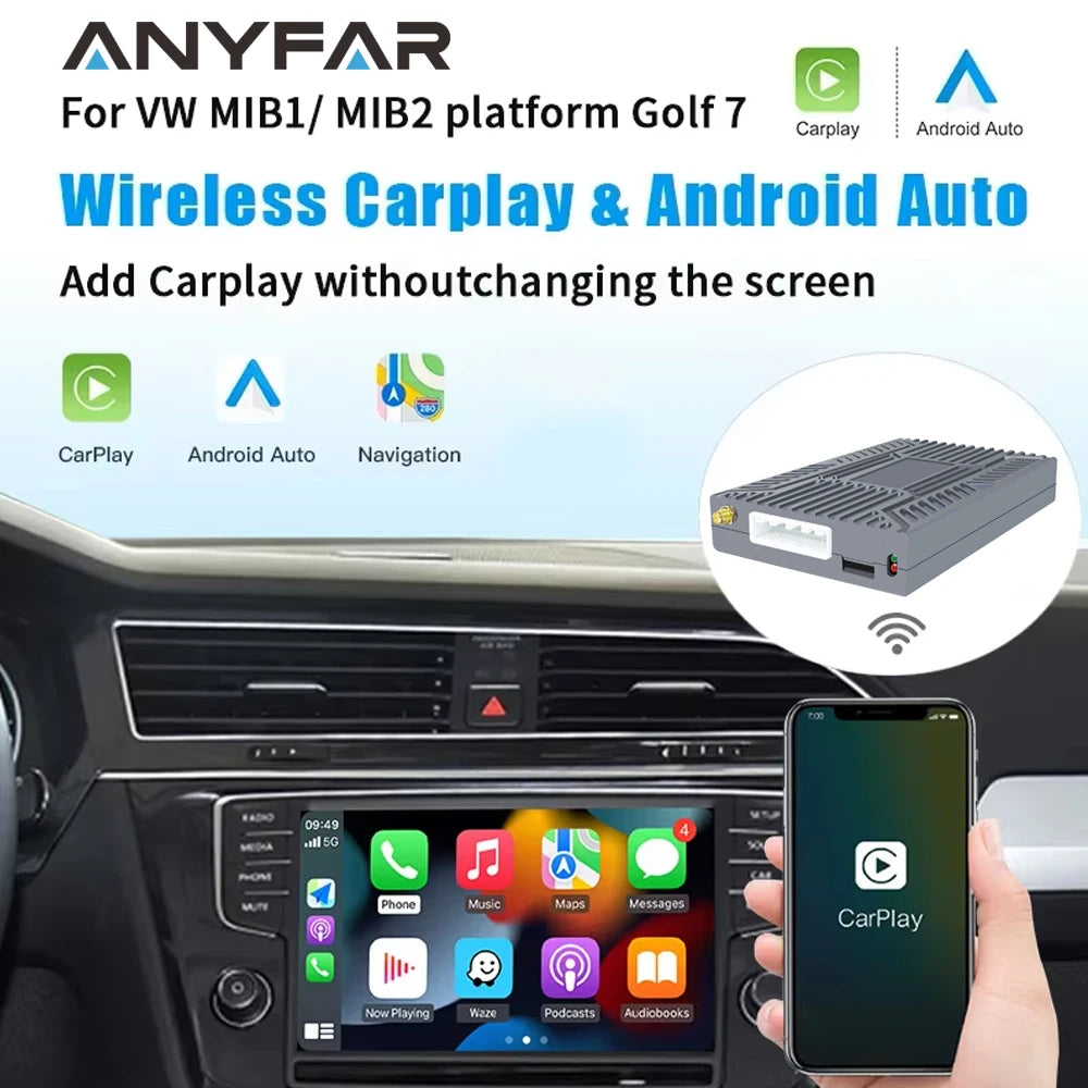 Wireless Carplay For VW Volkswagen Golf 7 Tiguan Lamando Magotan Phideon Teramont With MIB