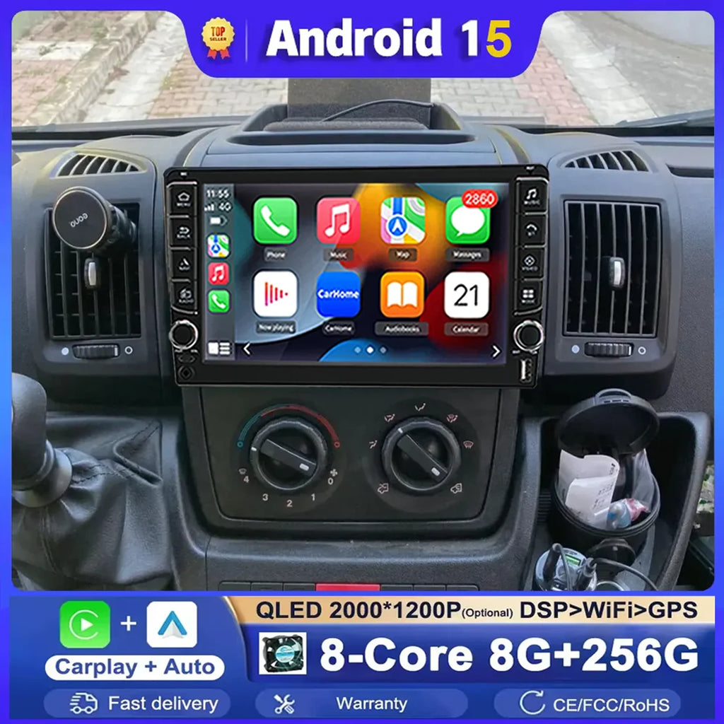 Android 15 Car Radio For Fiat Ducato Citroen Jumper Peugeot Boxer 2006-2024 Auto Carplay A | AUTOKITSHOP