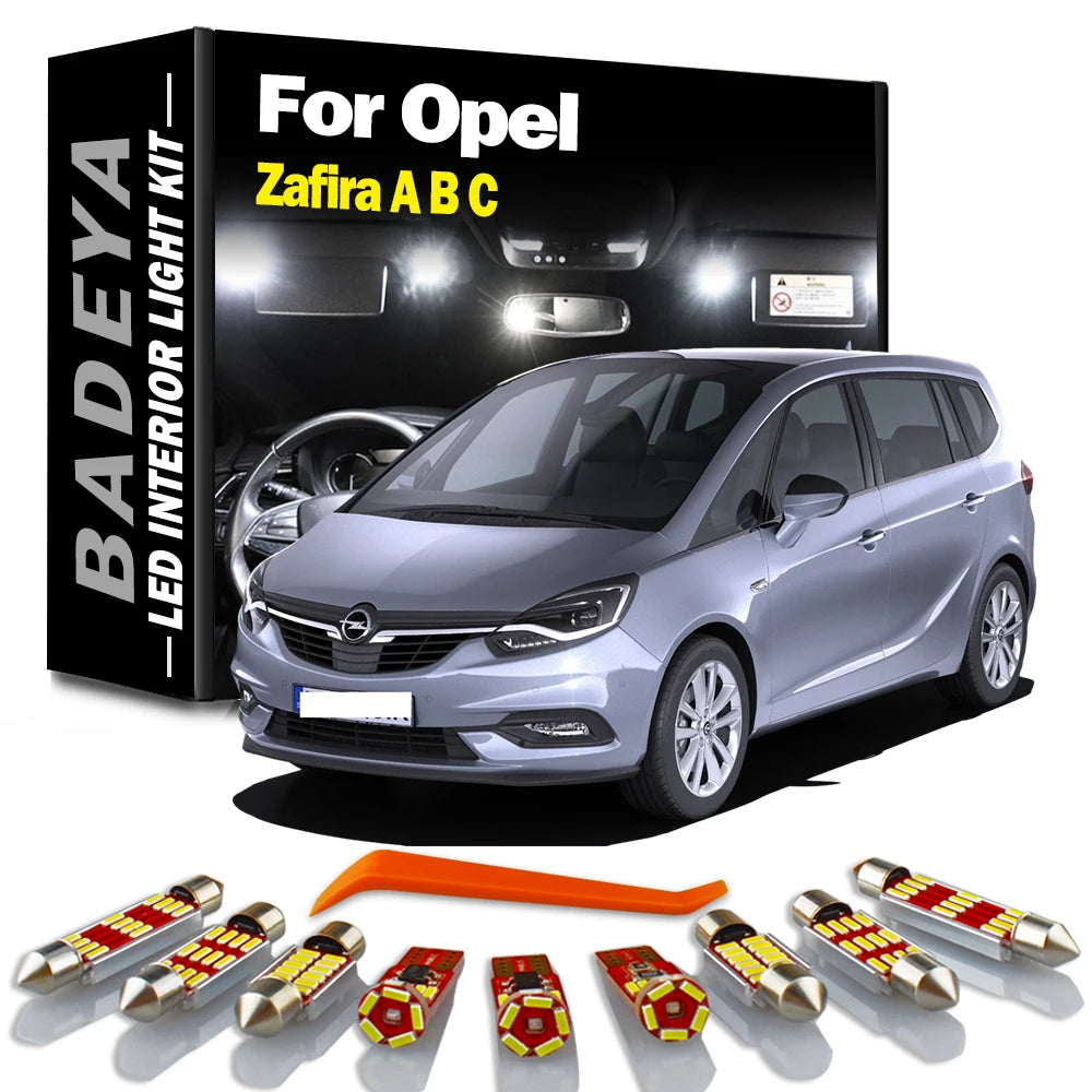 LED Interior Light Kit for Opel 1999-2008 - Canbus Error-Free Interior Bulbs