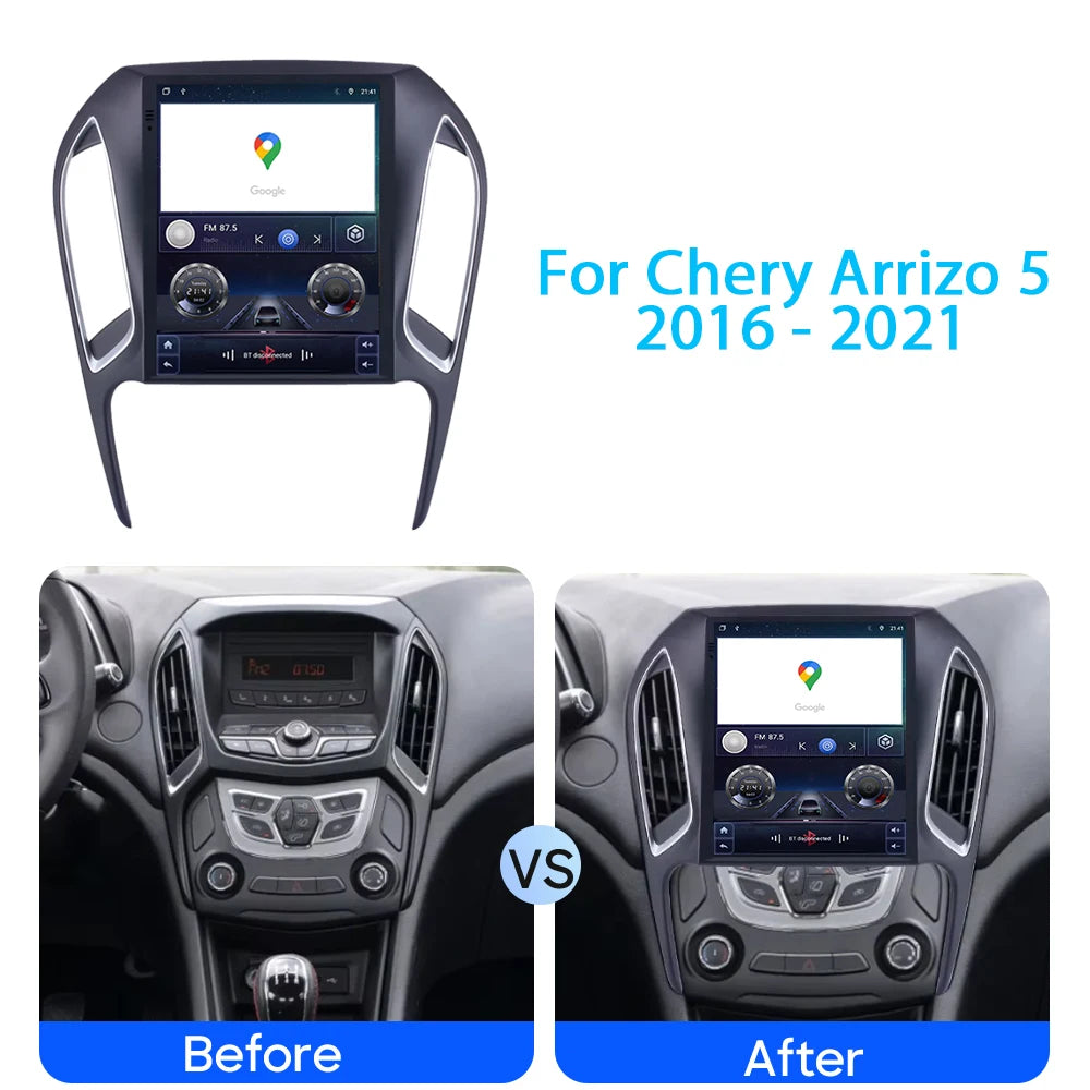 Car Radio Android For Chery Arrizo 5 2016 - 2021 Stereo QLED DSP Carplay GPS Navigation Pl