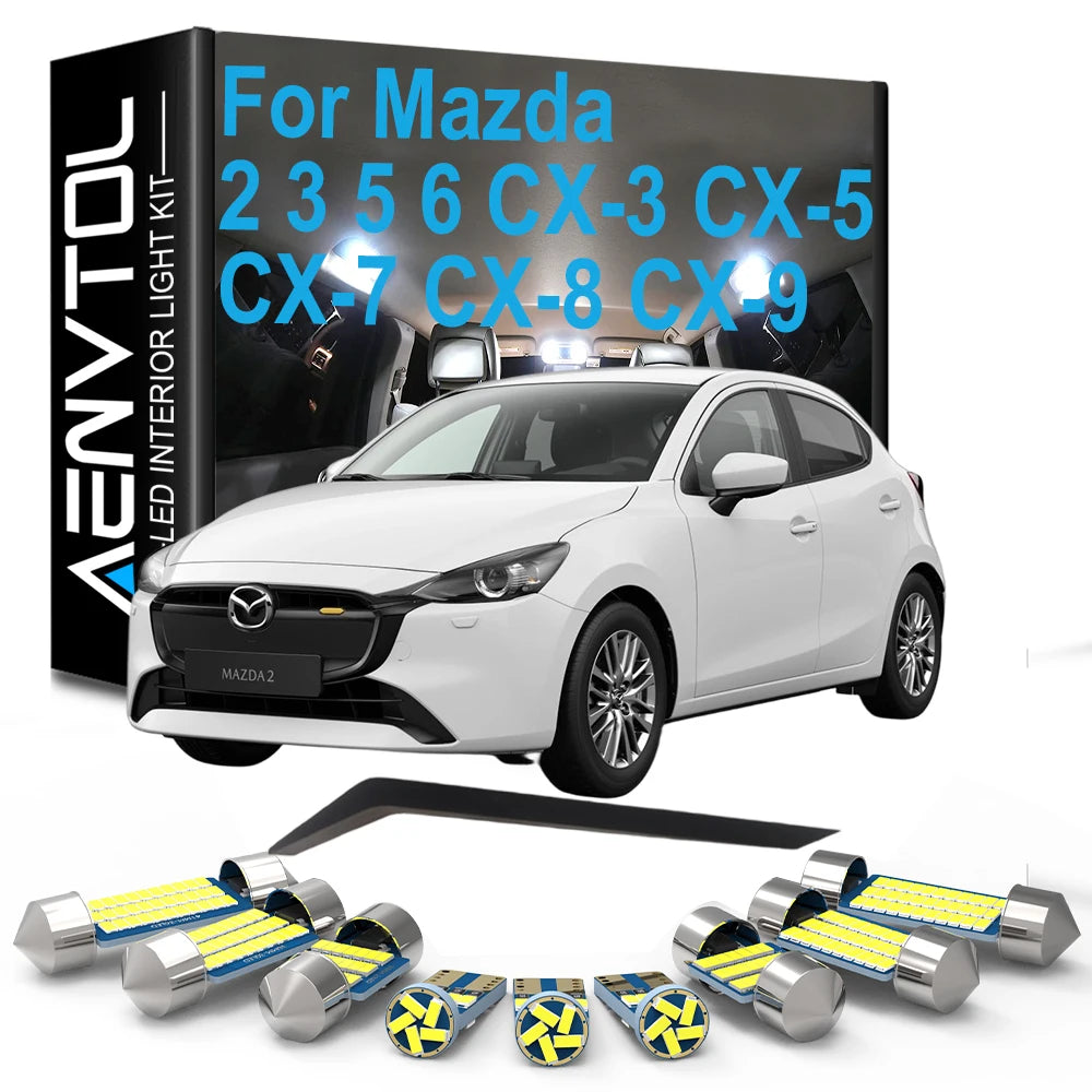 LED Interior Light Bulb Kit For Mazda 2 3 5 6 CX-3 CX-5 CX-7 CX-8 CX-9 CX3 CX5 CX7 CX8 CX9
