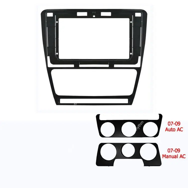 10.1inch Car Fascia For SKODA OCTAVIA 2007-2014 Car Radio Frame 2din In-dash Mount Install | AUTOKITSHOP