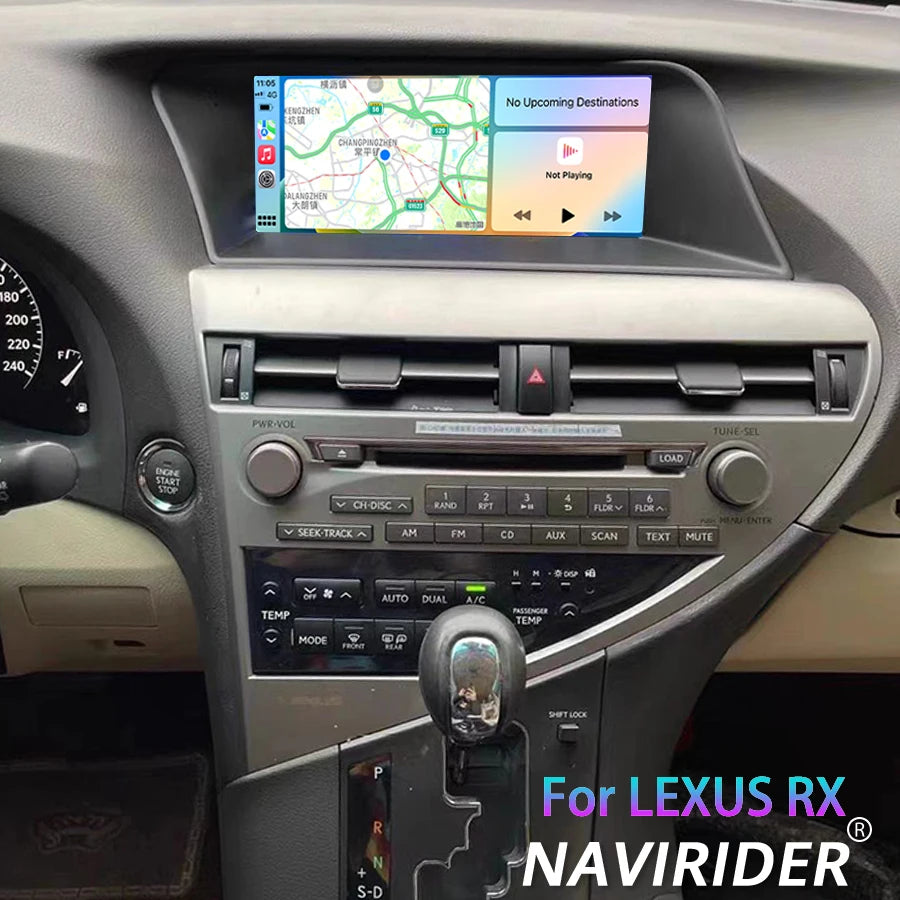 2Din Android 15 Carplay Car Multimedia Video Player For LEXUS RX270 RX350 2009 - 2015 AHD