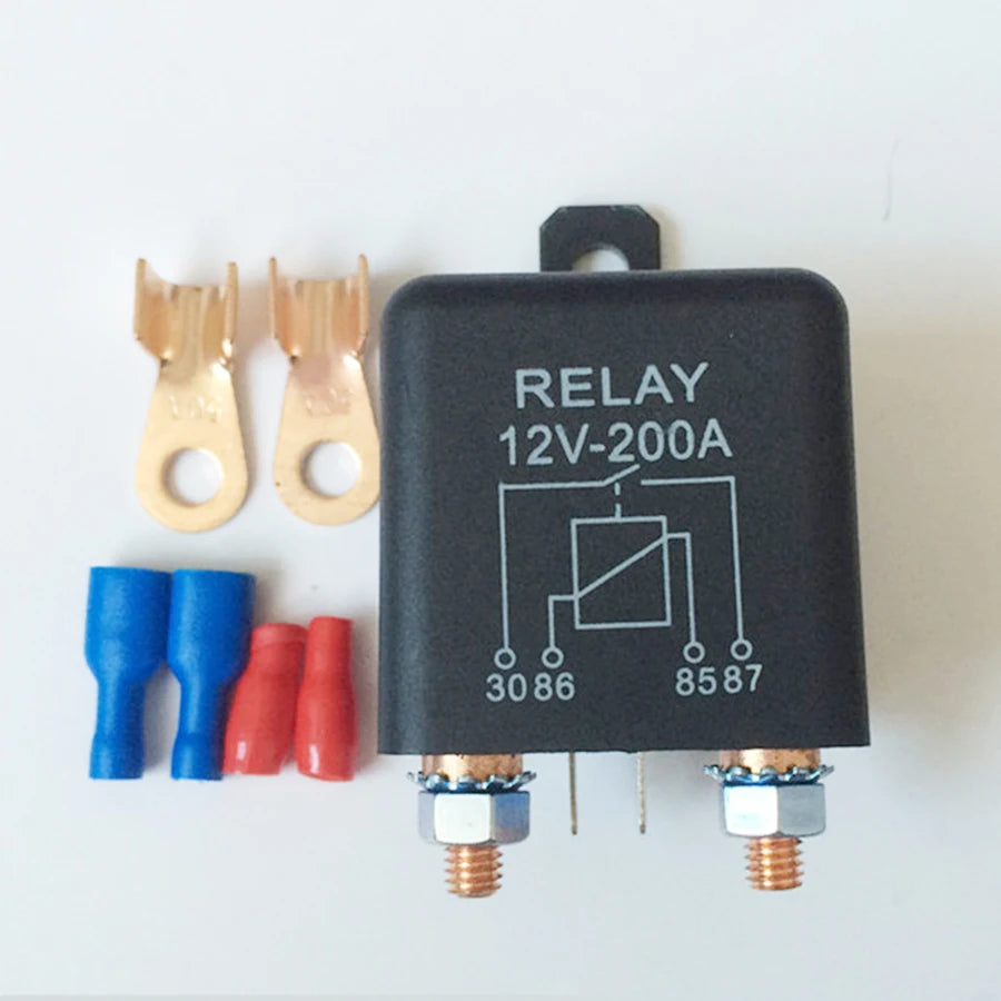 12V 120A Split Charge Relay 2 Pin for Car Automotive Starter Switch +2 Terminals