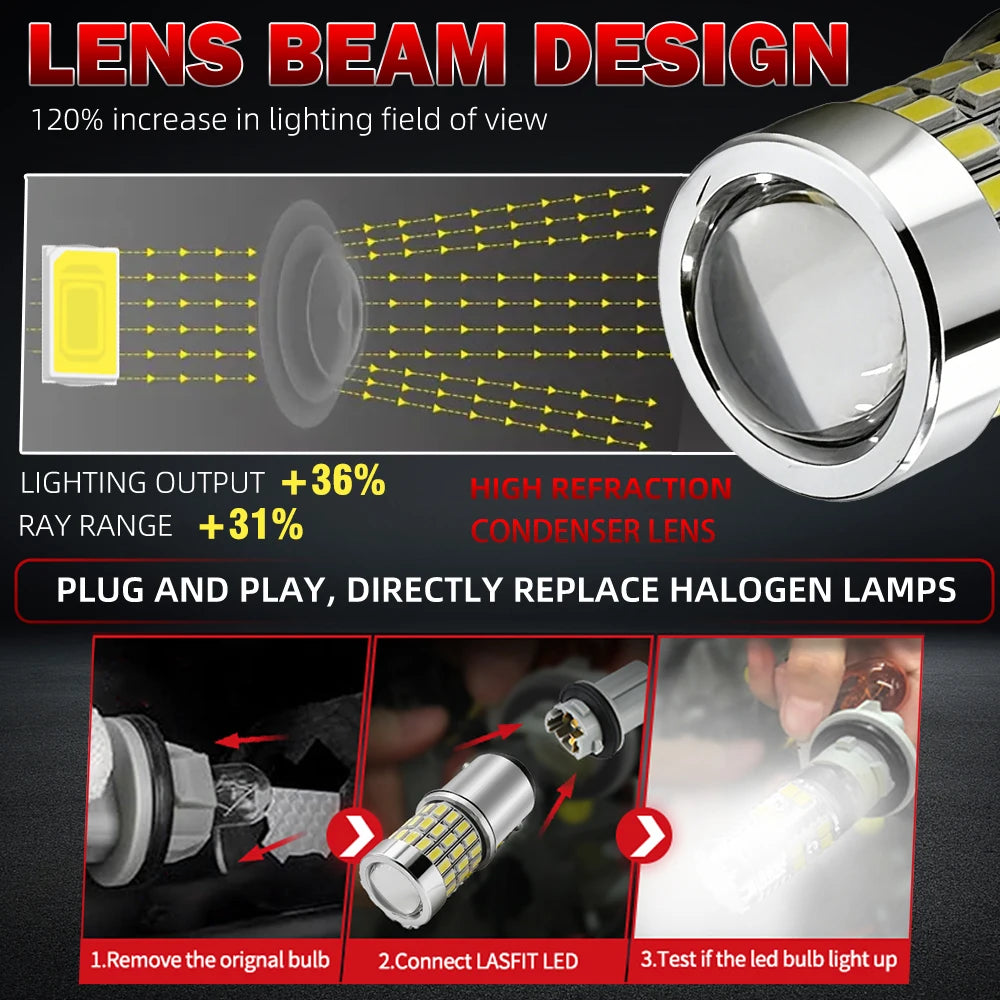 LED Interior Light Kit for Hyundai BAY15D P21 - Canbus Error-Free Interior Bulbs