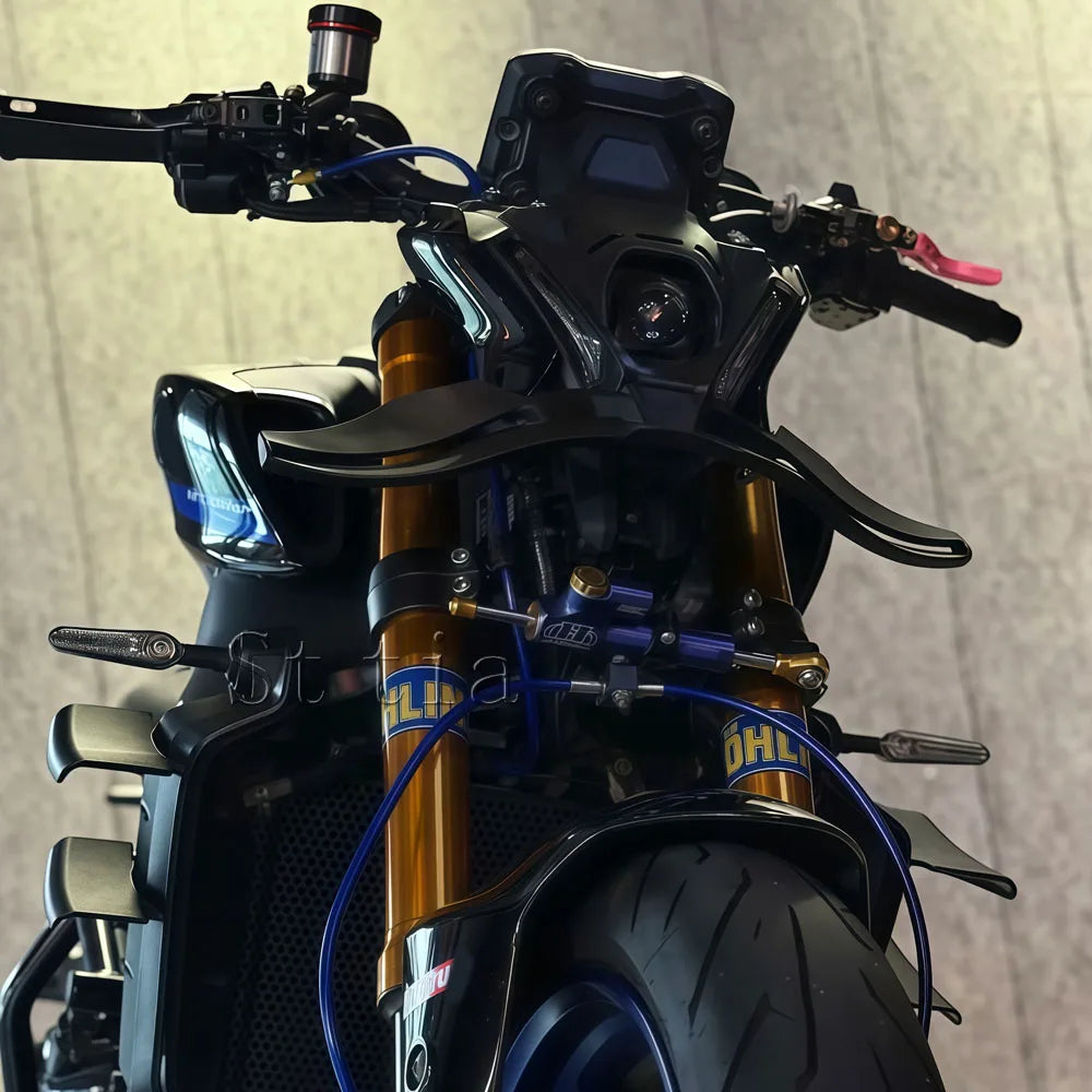For YAMAHA MT-09/SP 2023 GP Wing Downforce Naked Frontal Spoilers MT09/SP 2021 2022 2023 Front S - Automotive LED Light