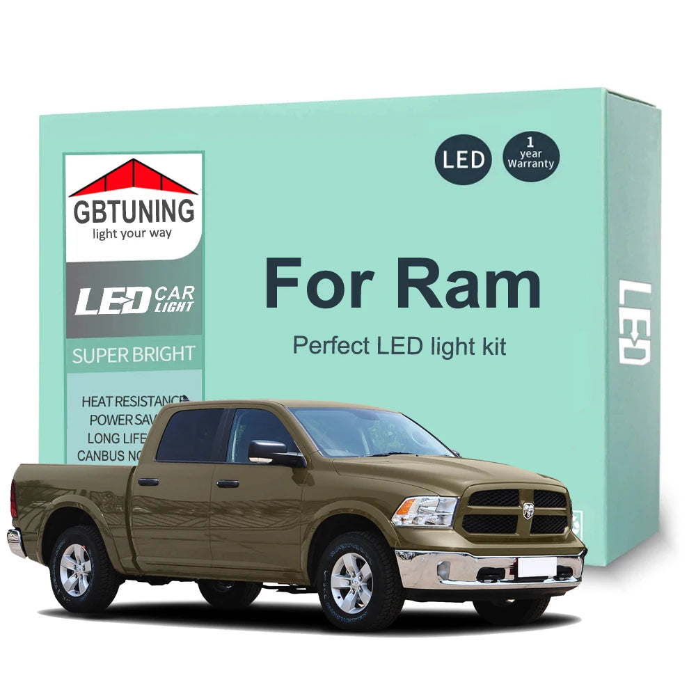 LED Interior Light Kit for Dodge Ram 1994-2013 - Canbus Dome Map Door Trunk Bulbs | AUTOKITSHOP