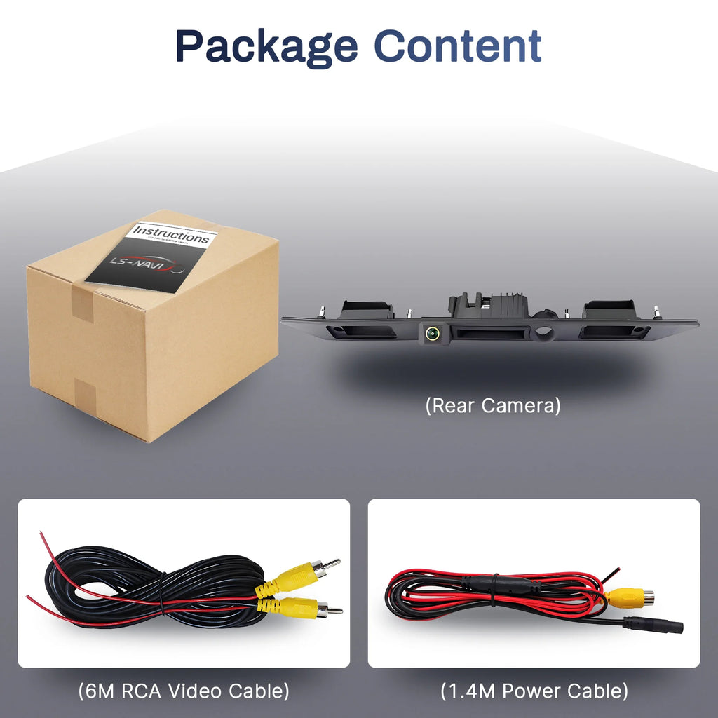 CCD AHD 1080P 170°CVBSCar Rear Trunk Handle Camera For Audi A3 A4 A5 A6 B6 A6L S6 B7 A8 A8