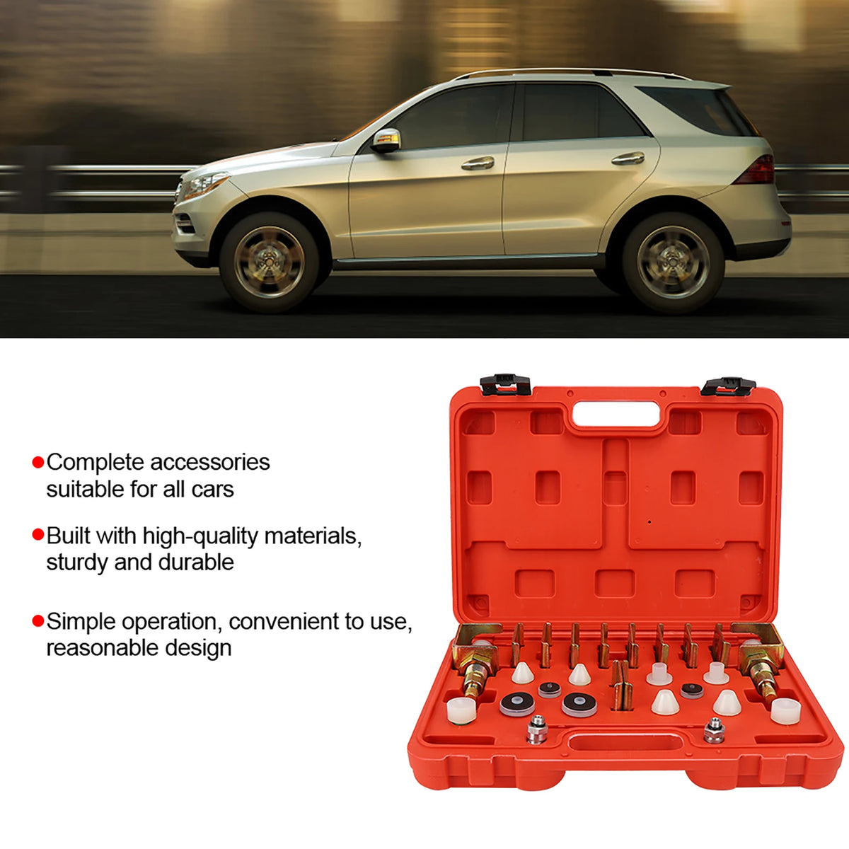 26Pcs Car Air Conditioning Leak Detector Automotive A/C Detection Tester Tools Auto Repair Tool  - Automotive LED Light
