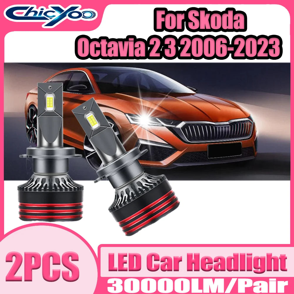 150W 30000LM Auto Headlamps Bulbs 6000K White H7 LED Car Headlights Plug and Play 12V 24V