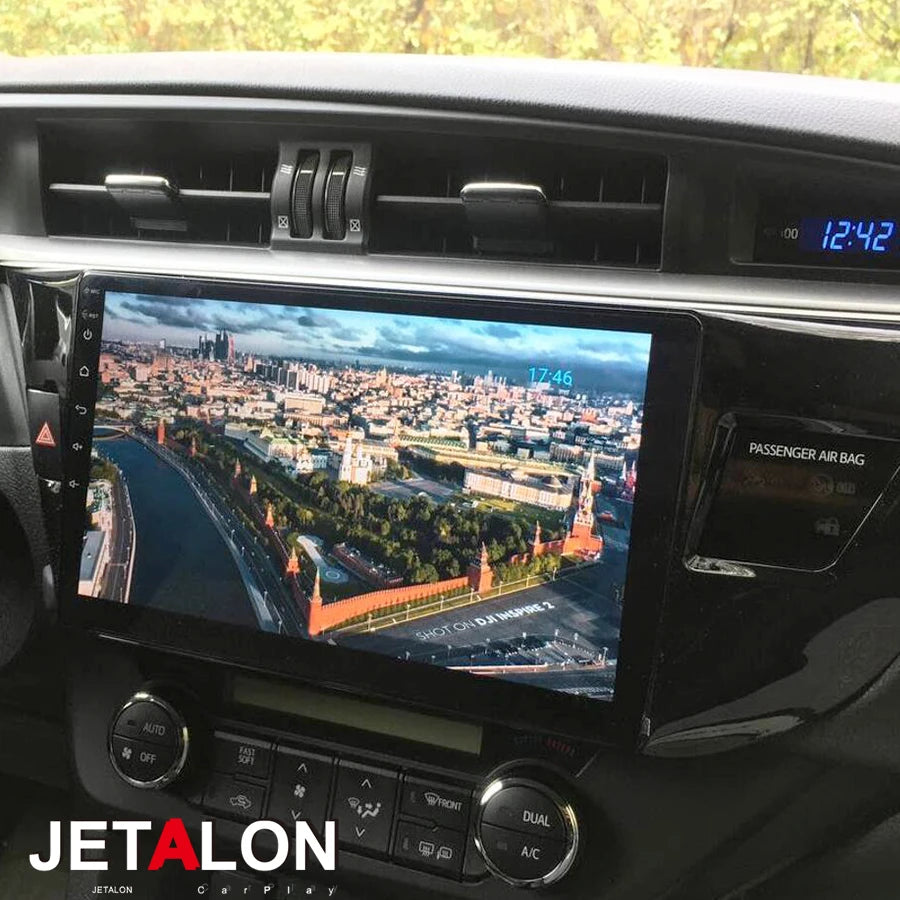 8+128GB Android 13 AI Voice Control Navigation Wireless CarPlay Car Radio for Toyota Corol