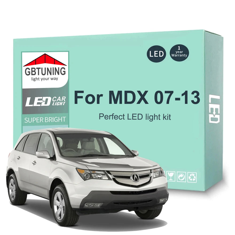 21-Piece LED Interior Light Kit for Acura MDX - Canbus Error-Free Bulbs | AUTOKITSHOP