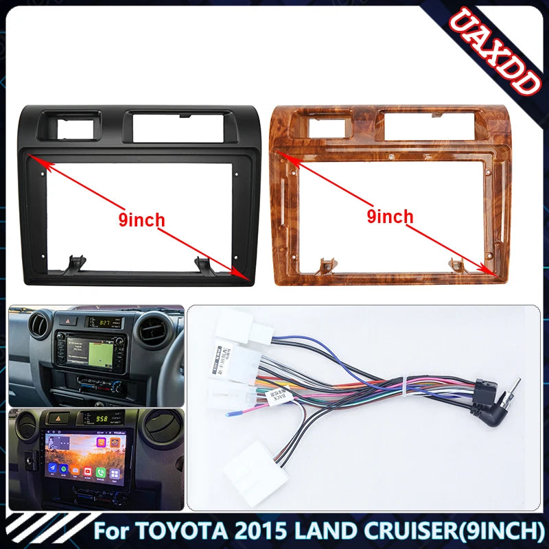 For TOYOTA 2015 LAND CRUISER 9INCH Car dvd radio Android Host speaker decoder MP3 MP5 fasc