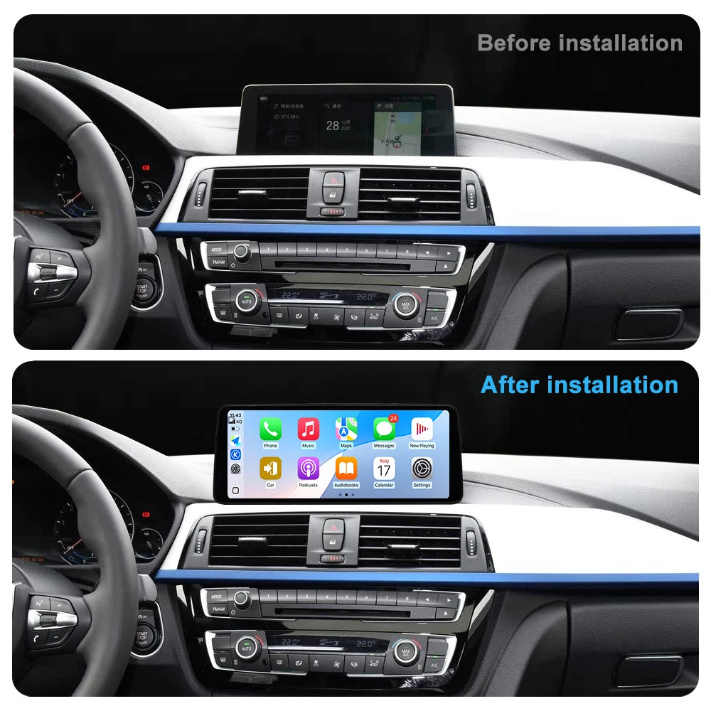 Wireless CarPlay Ultra-Thin Android 15 for BMW 3 4 Series F30 F31 F32 F33 F34 F36 2013 - 2