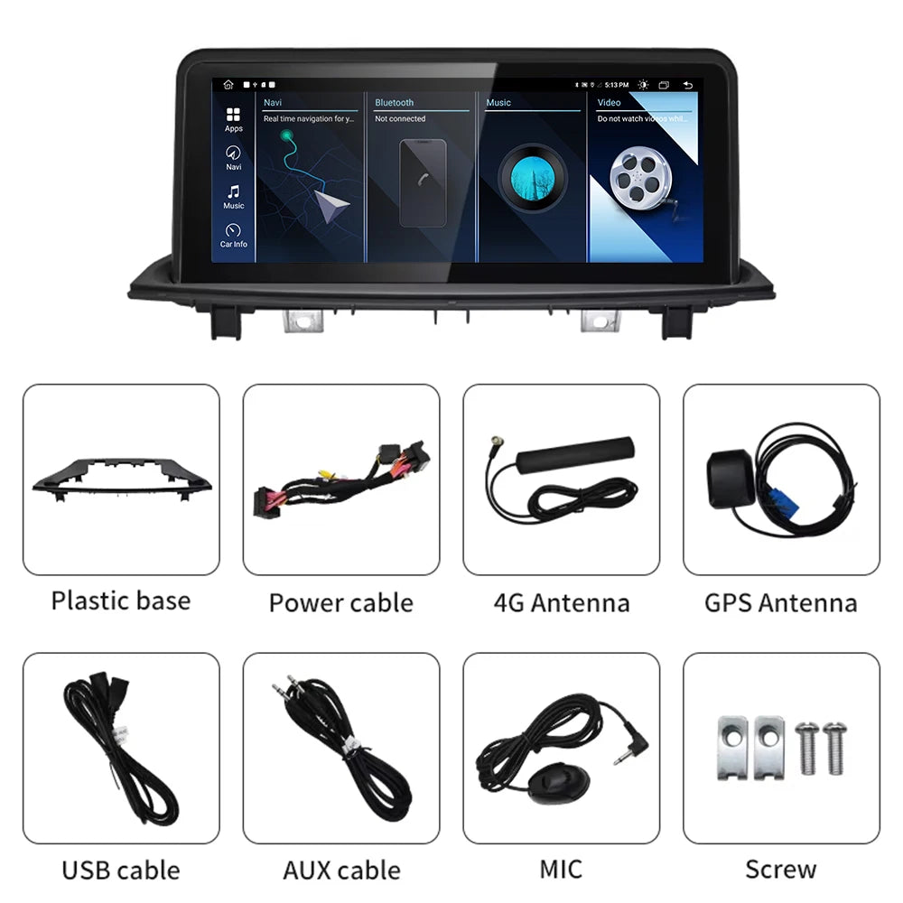 10.25inch Android For BMW X1 F48 2016 2017 2018 NBT EVO System Car Video Multimedia Player