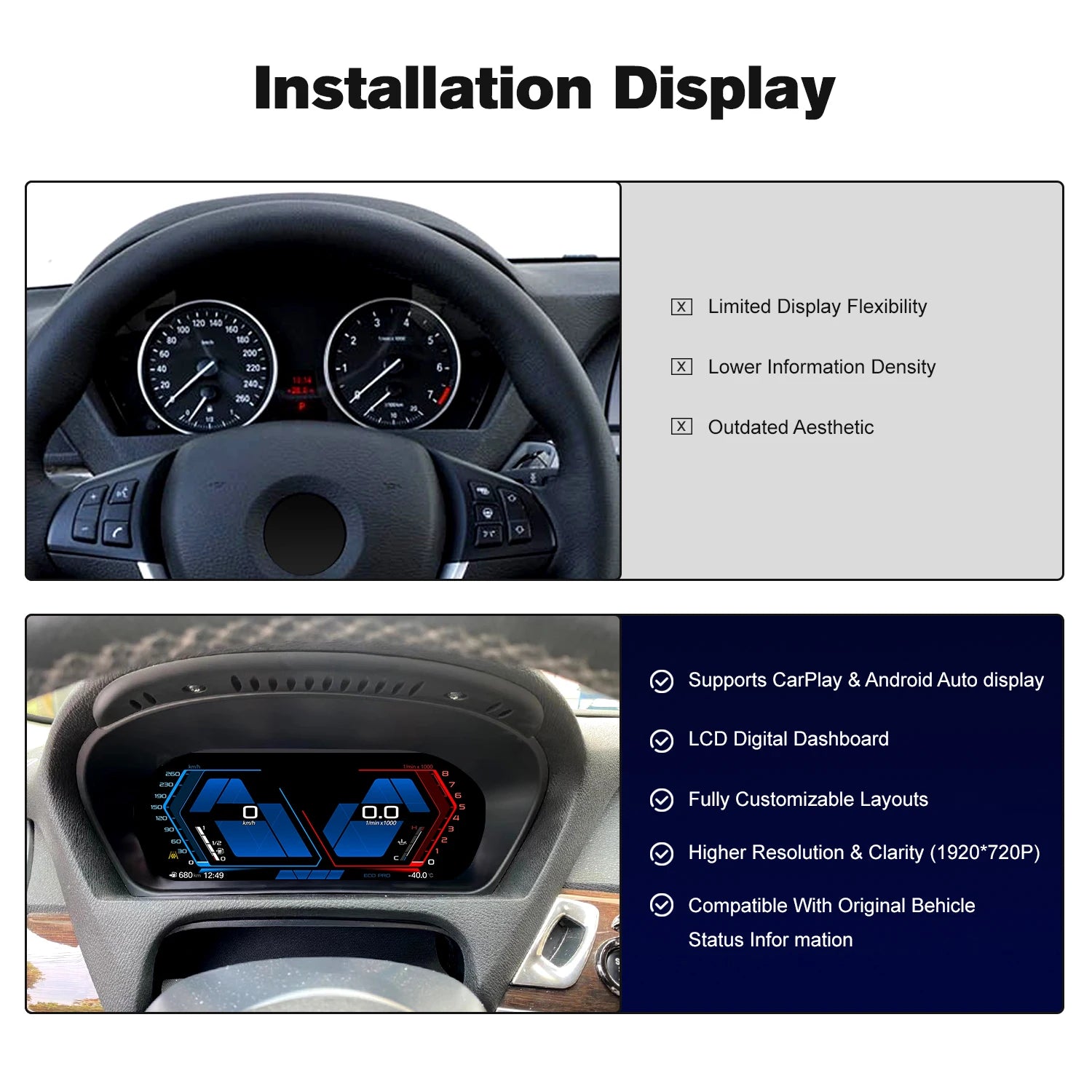 LED Interior Light Kit for BMW E71 E70 X5 2007-2013 - Canbus Error-Free Interior Bulbs