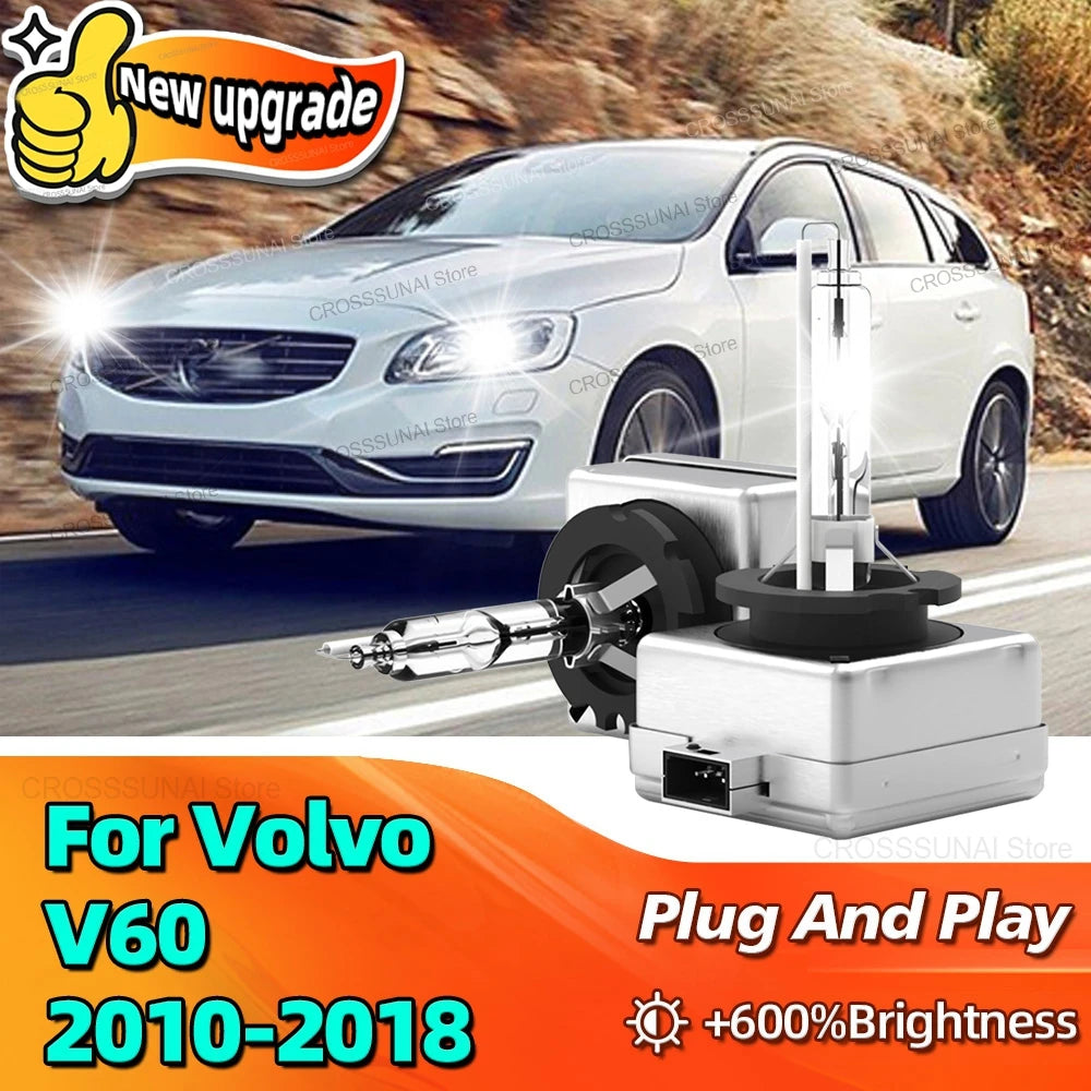6000K HID Car Lamp Xenon Headlight D3S Replacement Bulb For Volvo V60 2010 2011 2012 2013