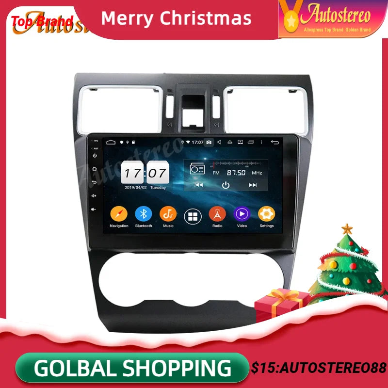 Carplay For Subaru Forester 2015-2018 Android 14 Car GPS Navigation Multimedia Player Head