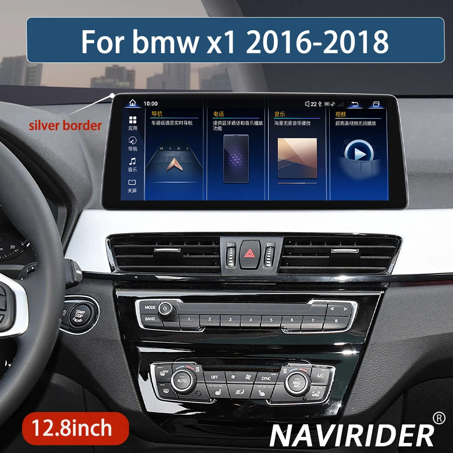 Stereo For bmw x1 X2 F48 F49 F39 2016-2018 NBT EVO Screen Navirider 12.8'' GPS 4G Navi And