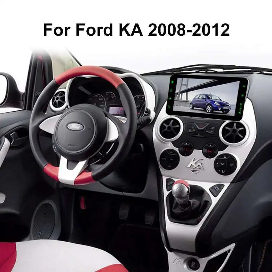 8inch/10.1inch Car Radio Android 14 Video Player Stereo For Ford Ka 2008 - 2012 Autoradio